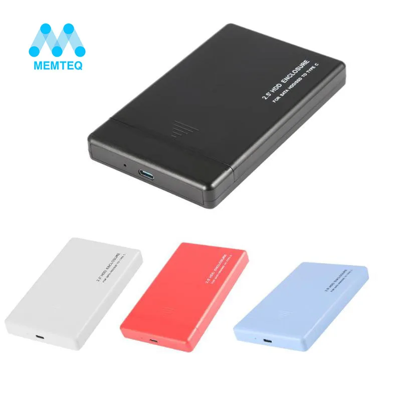 MEMTEQ 2 5 &quotSATA к USB3.1 Тип C внешний жесткий диск Корпус 6/10 Гбит/с жесткого диска корпус