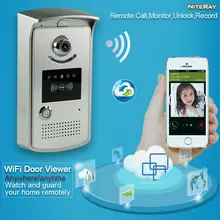 Control de acceso para el hogar timbre inalámbrico wifi wifi de la cámara de la puerta de intercomunicación de vídeo IP de intercomunicación video de la puerta sistema de teléfono