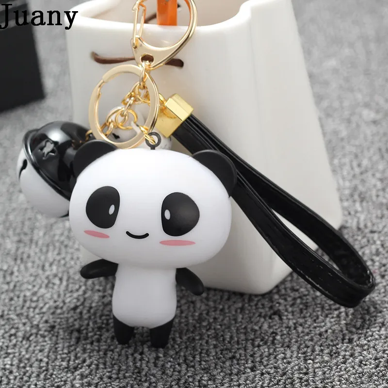 Брелок мультяшный панда брелок на цепочке сумка pengant животные панда сумочка брелок цепочка для женщин девочек пушистый шар сумка брелок