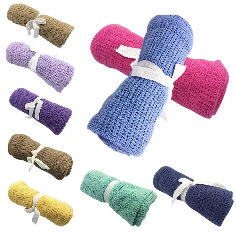 

1PCS Muslim Cotton Baby Blanket Cloth Soft Newborn Blanket Bath Towel Baby Wrap Swaddle Baby Stroller Cover 2018