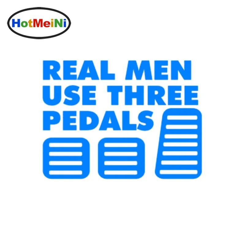 HotMeiNi Car Styling Real Men Use Three Pedals Vinyl Sticker Decal Diesel Turbo Stickers Decals Decoration 15.5CM*11.5CM | Автомобили и