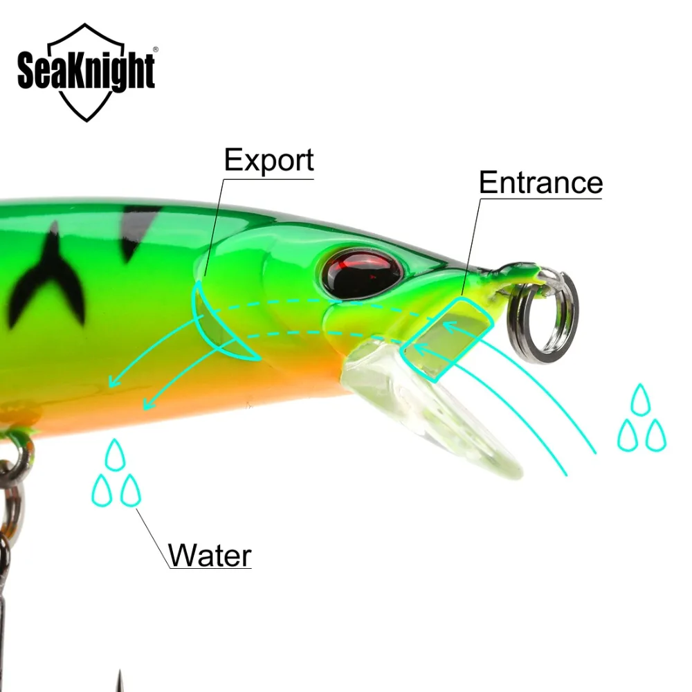 SeaKnight SK019 Minnow рыболовные приманки жесткая приманка 115 мм 12 г 0 3 м профессиональная