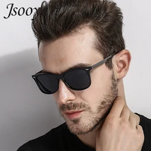 Jsooyan gafas de sol Retro Vintage polarizadas cuadradas 2019 gafas de sol de diseñador de marca para hombres gafas de conducción UV400