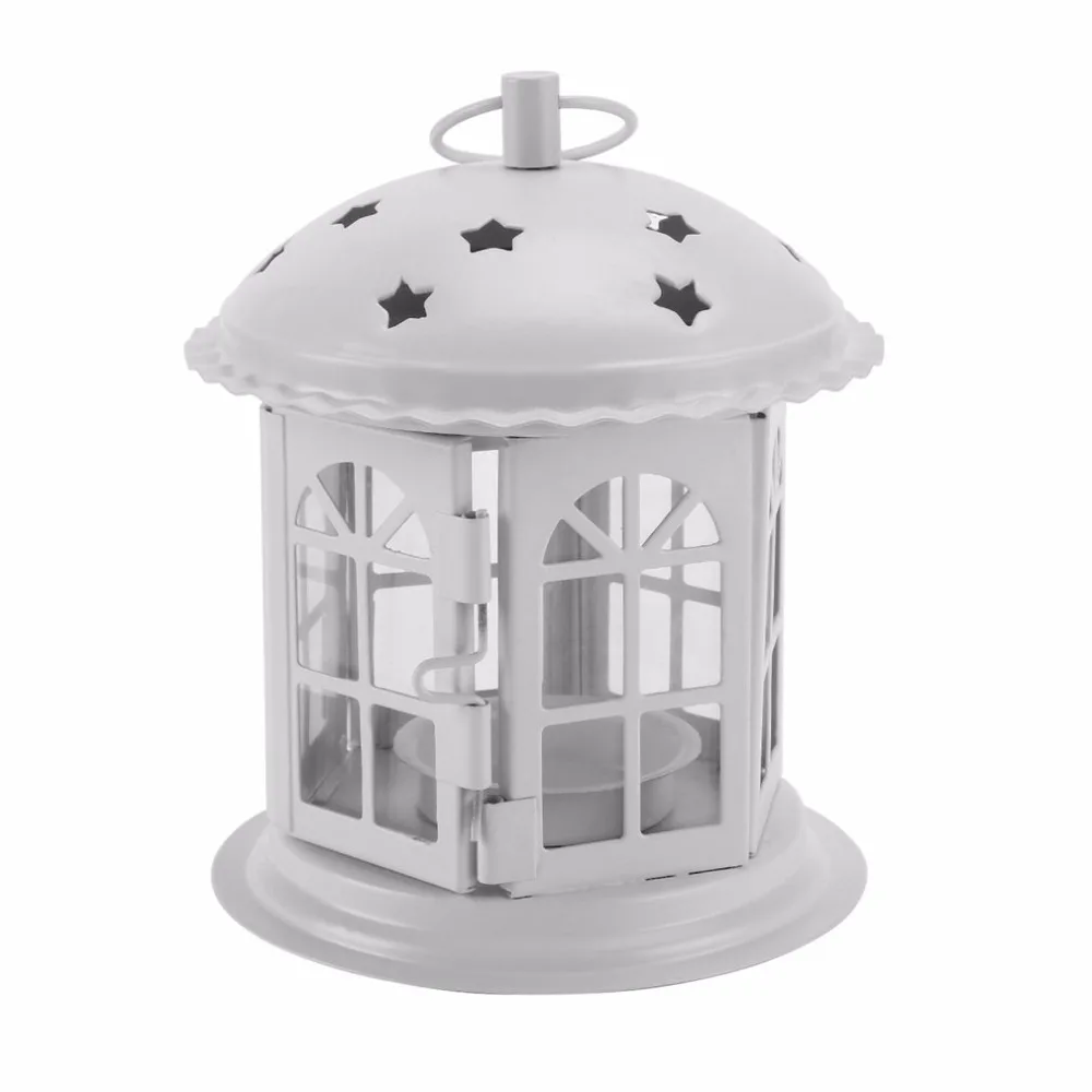 

Morocco Portable Star Hollow Candle Holder Tealight Lantern Decor Garden Landscape Lighting lights shade for Party Patio Yard