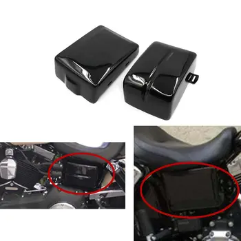 

12-17 For Harley Dyna Street/Fat Bob Low Rider Super/Wide Glide FLD FXD FXDF Left Right Battery Guard Electrical Panel Cover KIT