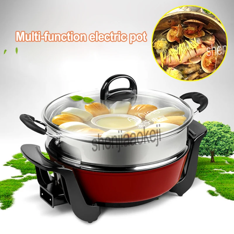 5L Electric cooker Non stick pan Electric wok frying pan Multi function