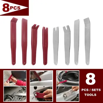 

8pcs/Set Multipurpose Auto Dash Audio Removal Installer Pry Tool Car Radio Door Clip Panel Trim Vehicular Trim Removal Tools
