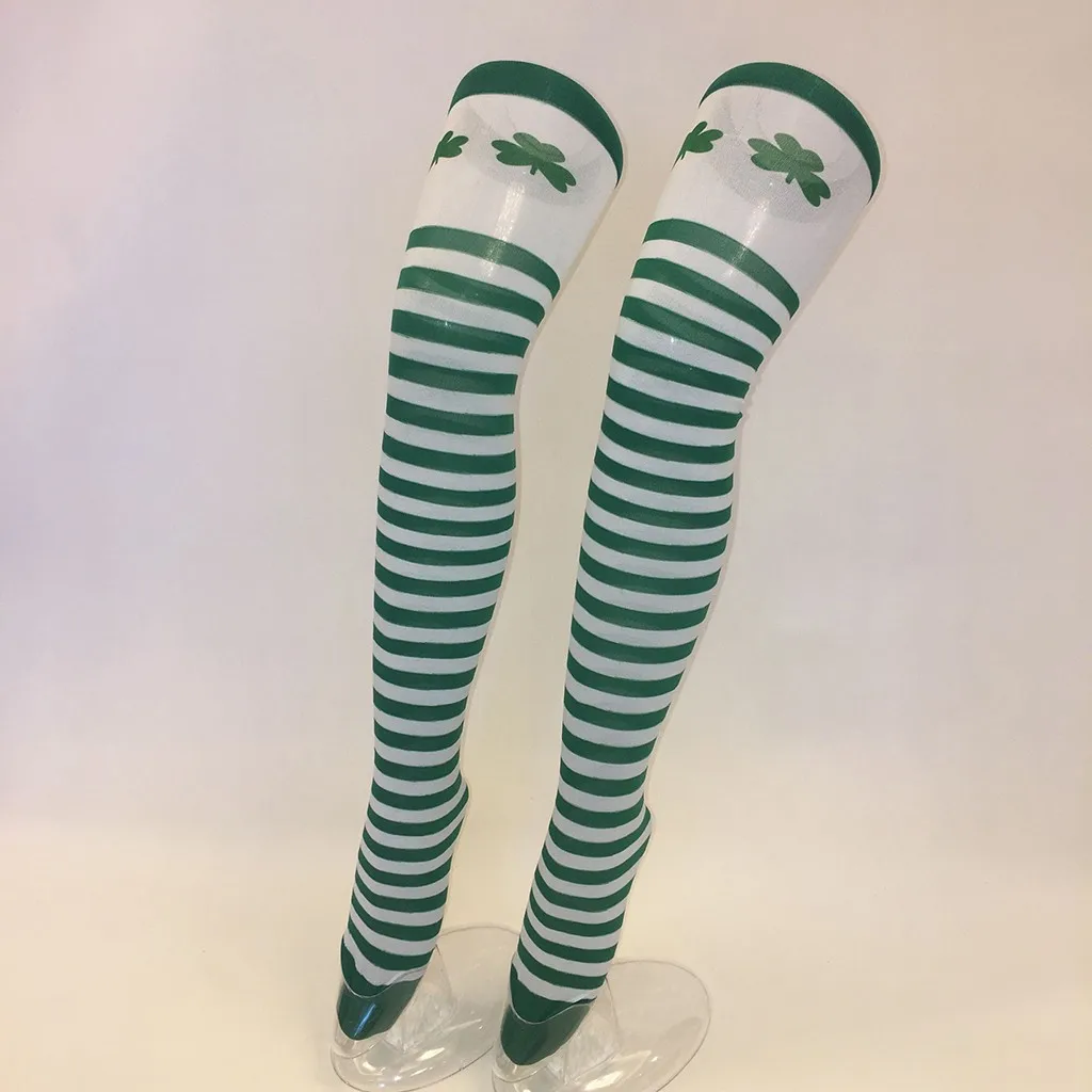Клевер сексуальные Полосатые сапоги компрессионные чулки для девочек выше колена носки женские носки Длинные облегающие модные высокие