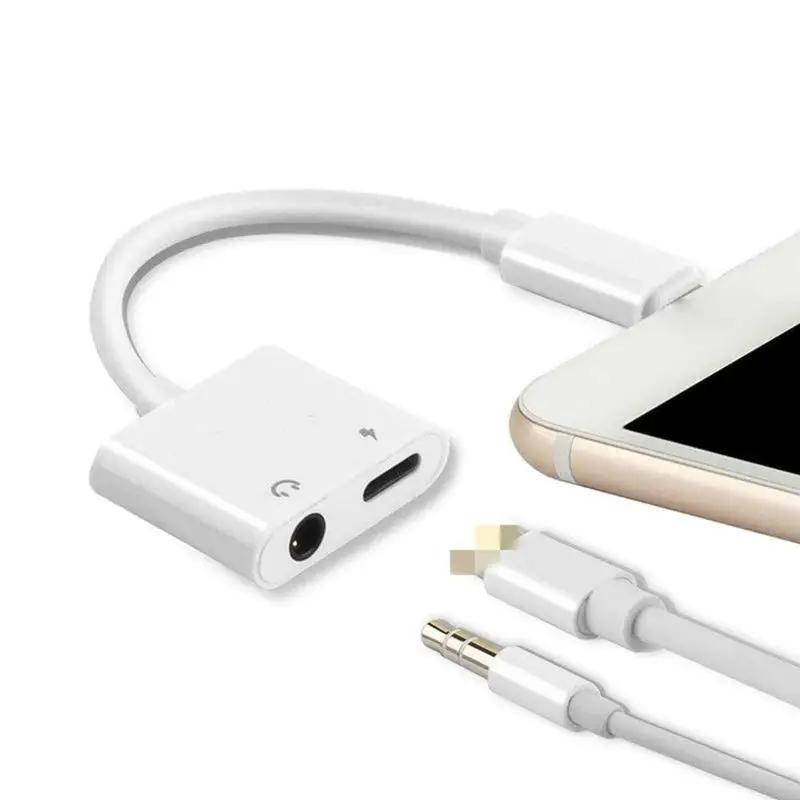 

4in1 charging listening song line control call 3.5MM adapter Applicable iPhone
