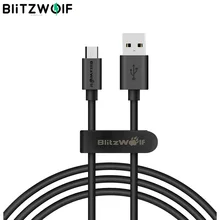 BlitzWolf 2.4A кабель Micro USB для передачи данных кабель USB для быстрой зарядки для Samsung для Android сматфона Xiaomi