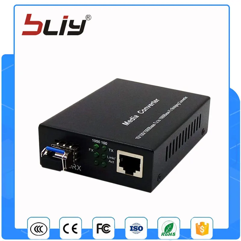 Sfp волокно к rj45 конвертер gigabit SFP GPON/OLT media converter 1000 Мбит/с media converter трансивер fibra optica switch