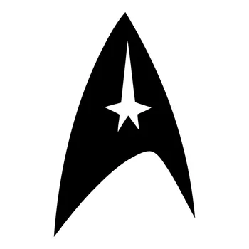 

10cm*15.9cm Super Hero Star Fleet Command Logo Vinyl Car Sticker Black/Silver S3-6591