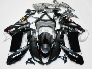 

New ABS Fairings Kit 100% Fit For Kawasaki ZX6R ZX-6R 07 08 Ninja 636 2007 -2008 Injection Mold Bodywork Cowling nice elf black