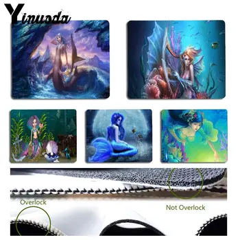 

Yinuoda Boy Gift Pad Mermaid fantasy Gamer Speed Mice Retail Small Rubber Mousepad Size for 18x22cm 25x29cm Rubber Mousemats