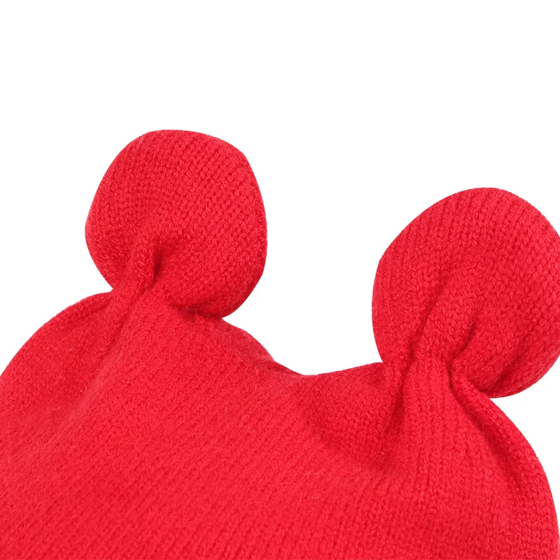 Bear Cotton Baby Hat Beanie Warm Winter Newborn Beanie Hat Cute Ears Knitted Baby Girls Hat Soft Comfortable Cradle Beanie New  (7)