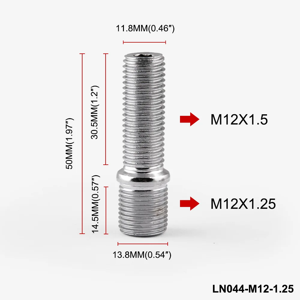 ALLOY WHEEL STUDS OPEN NUTS CONVERSION 82mm M12X1.5 X 20 FITS MERCEDES 66.6 ALLOY WHEEL STUDS OPEN NUTS CONVERSION 82mm M12X1.5 X 20 FITS MERCEDES 66.6
