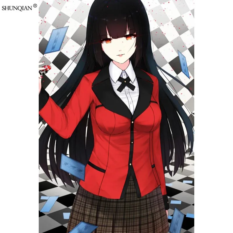 Kakegurui печати плакатов из шелковой ткани с принтом плакат ткань пользовательские