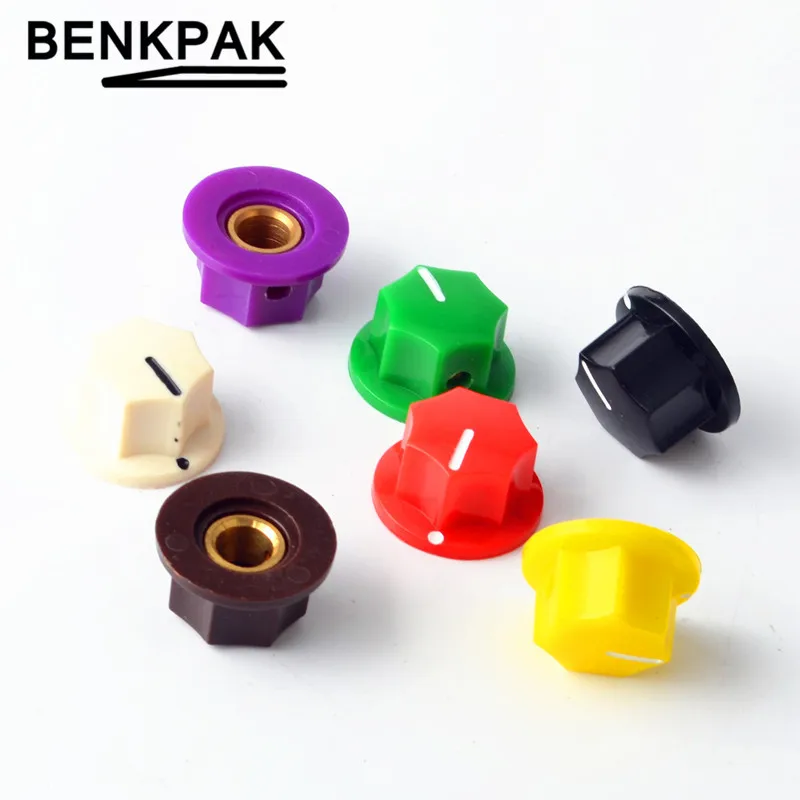 

6.35mm Guitar effect pedal AMPS jazz bass Skirted Plactic Control Knob
