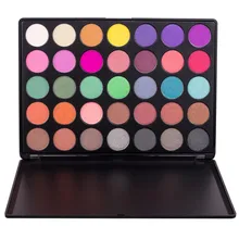 35 цветов Палитра теней Блеск Мерцающий матовый макияж Палетка с дымчатыми оттенками теплые тени для век Палитра Косметика Макияж Палитра для глаз 35A