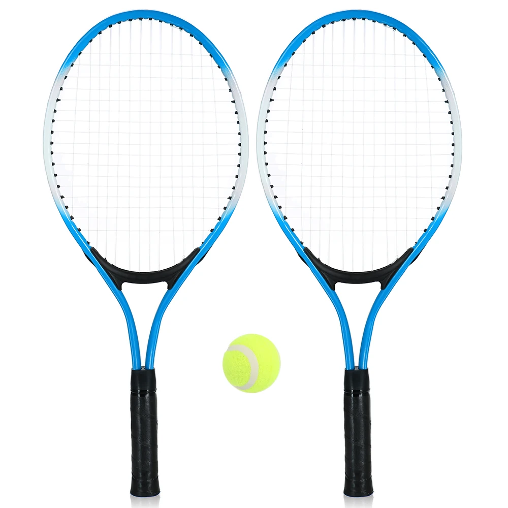 

REGAIL 2Pcs Kids Tennis Racket String Tennis Racquets High Quality Rackets with 1 Tennis Ball and Cover Bag Free Shipping