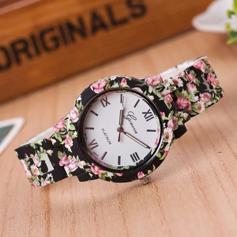 Модные Топ люксовый бренд наручные часы платье женские часы Высокое качество керамика сладкий девушки браслет часы дизайн дамы цветок