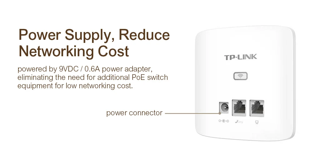 TP-Link 300 Мбит/с AP беспроводная точка доступа 86 панель в стене WiFi повторитель встроенный беспроводной Wifi удлинитель DC телефон ТВ ПК LAN RJ45