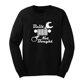 

Mens Built not Bought Long Sleeve T-Shirts Casual Men Tee