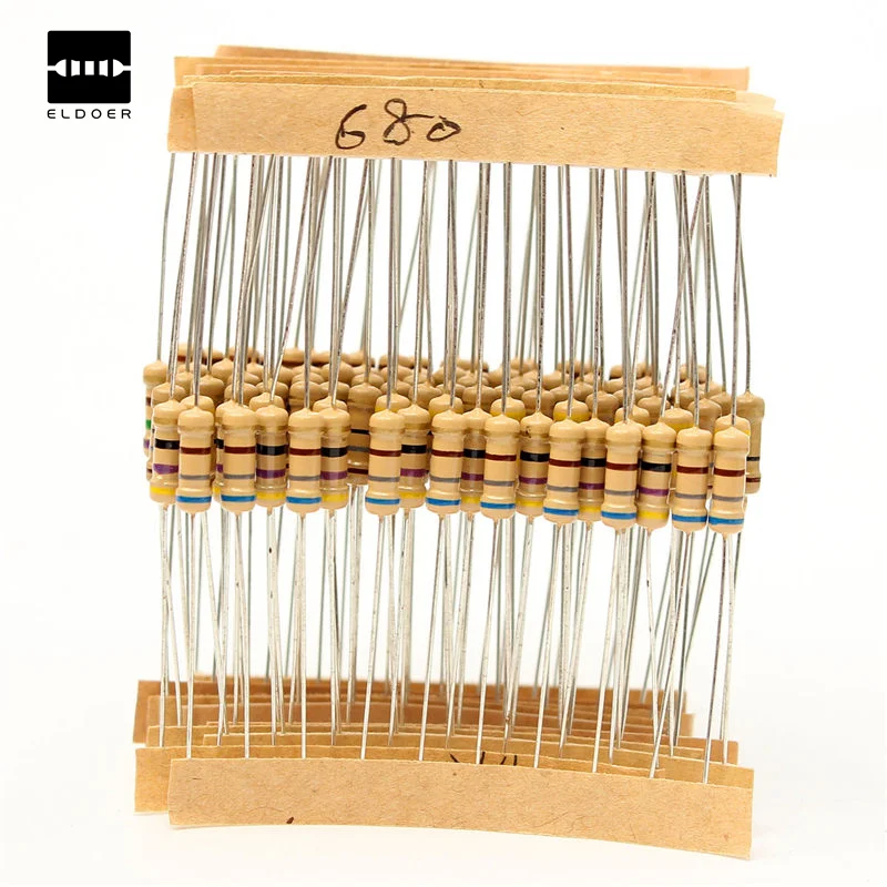 Wholesale Price 100value 1000pcs 1/2W 8x3mm Carbon Film Resistor