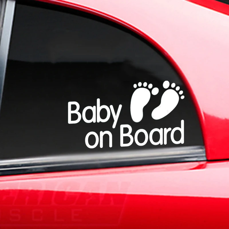 Baby on Board Child Children Car Van Window Bumper Vinyl Die Cut Stickers Decals