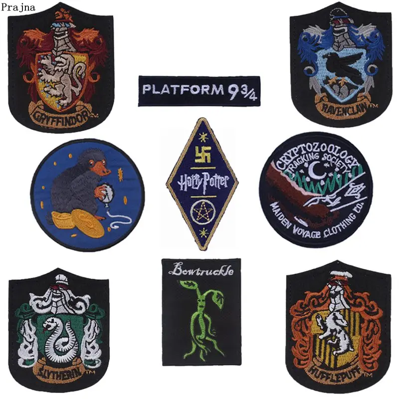 

Prajna Harry Potter Clothes Patch Platform Iron On Embroidered Patches Niffiler Ironing On Patch For Cloth DIY Sticker Applique