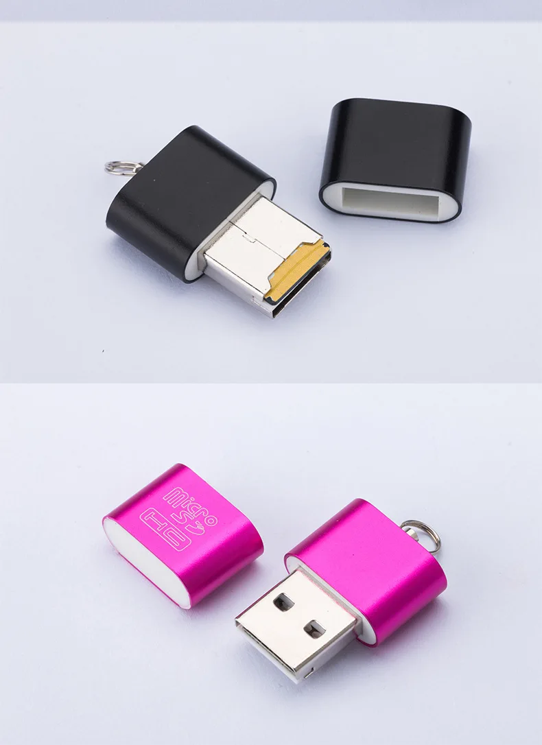 Высокоскоростной USB 2,0 интерфейс Micro SD TF T-Flash устройство для чтения карт памяти адаптер легкий портативный мини карты памяти оптом