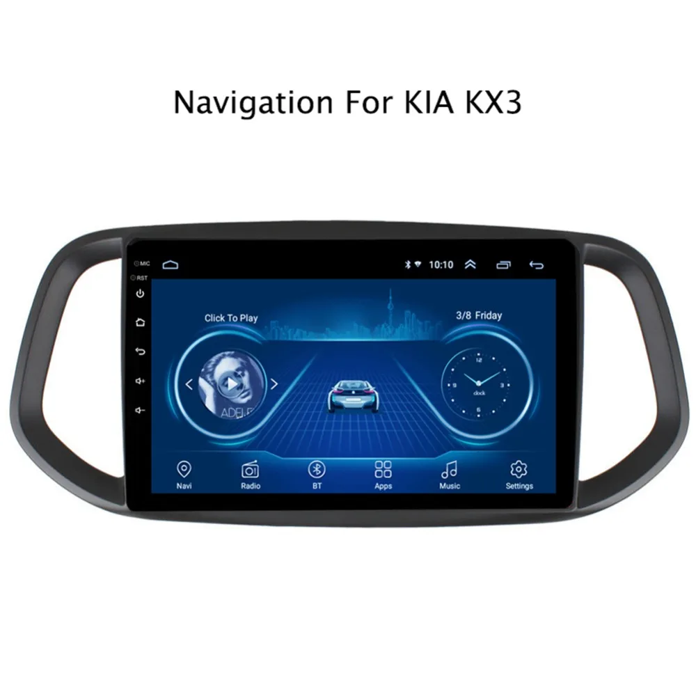 

9" Super Slim Touch Screen Android 9.1 radio GPS Navigation for Kia KX3 2015-2018 headunit tablets Stereo Multimedia Bluetooth