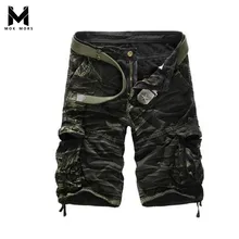 Летние мужские новые высококачественные свободные Камуфляж Рабочие мужские шорты Мода Повседневная тренажерные залы, фитнес-Упражнение Multi-карман для мужчин короткие