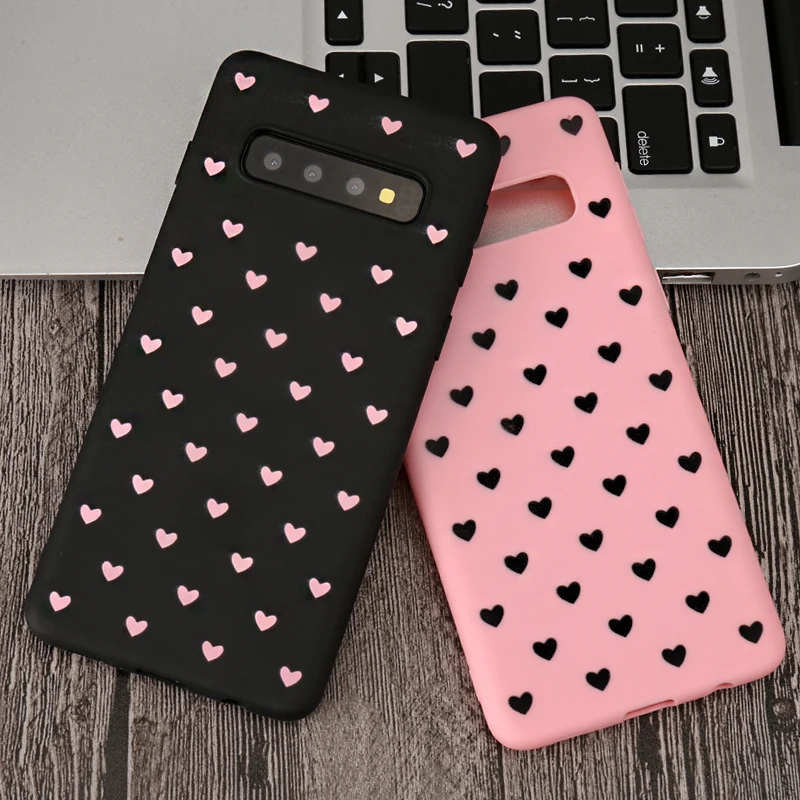 

For Samsung Galaxy J3 J5 J7 2016 2017 Pro J2 J6 Prime J8 2018 plus EU Core Love Heart Print Back Cover Case Soft Silicone Coque