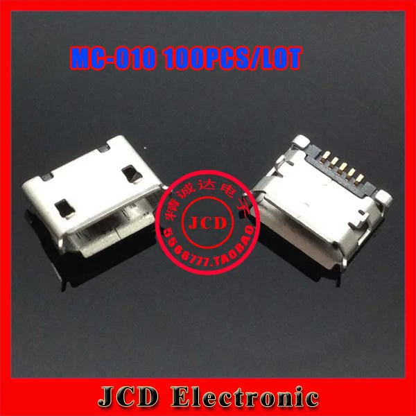 

cltgxdd 100PCS/LOT,Micro 5P USB jack connector for phone GPS,charging port data port for phone,6.4MM