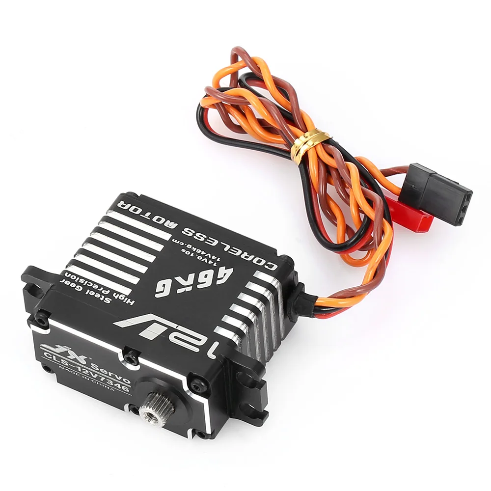 JX CLS 12V7346 46 кг 12 В 180 градусов HV Высокая точность Сталь Coreless рулевого управления