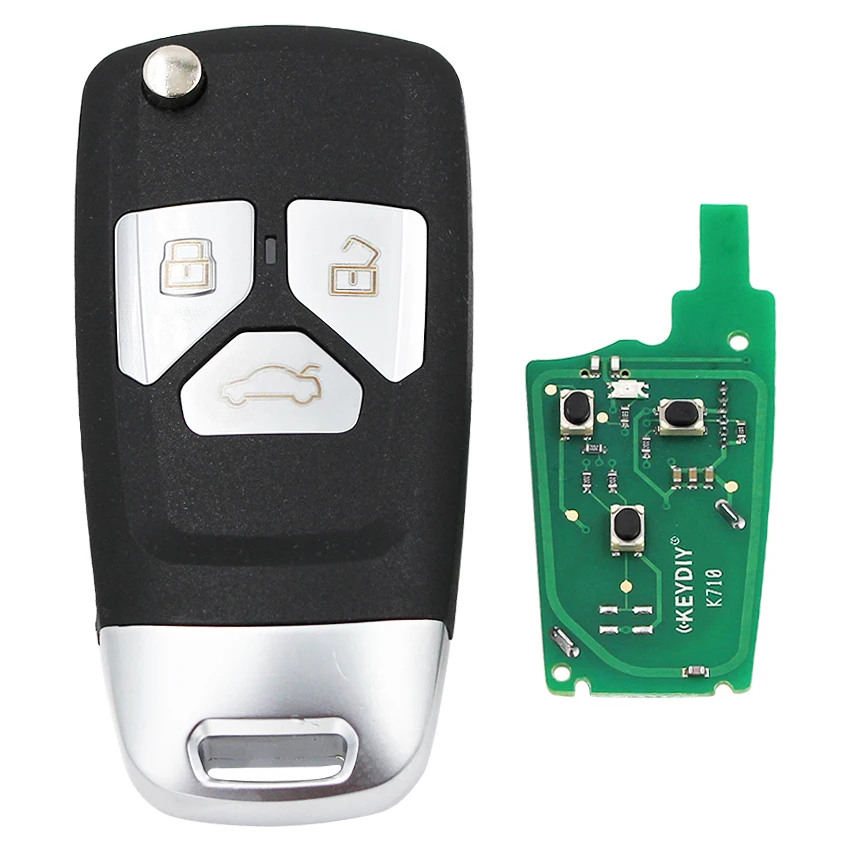 3 кнопки обновленный Складной флип дистанционный ключ автомобиля 433 МГц ID48 чип HU66 Uncut Blade 8X0 837 220 D 8X0837220D для Audi A1 TT R8 Q3