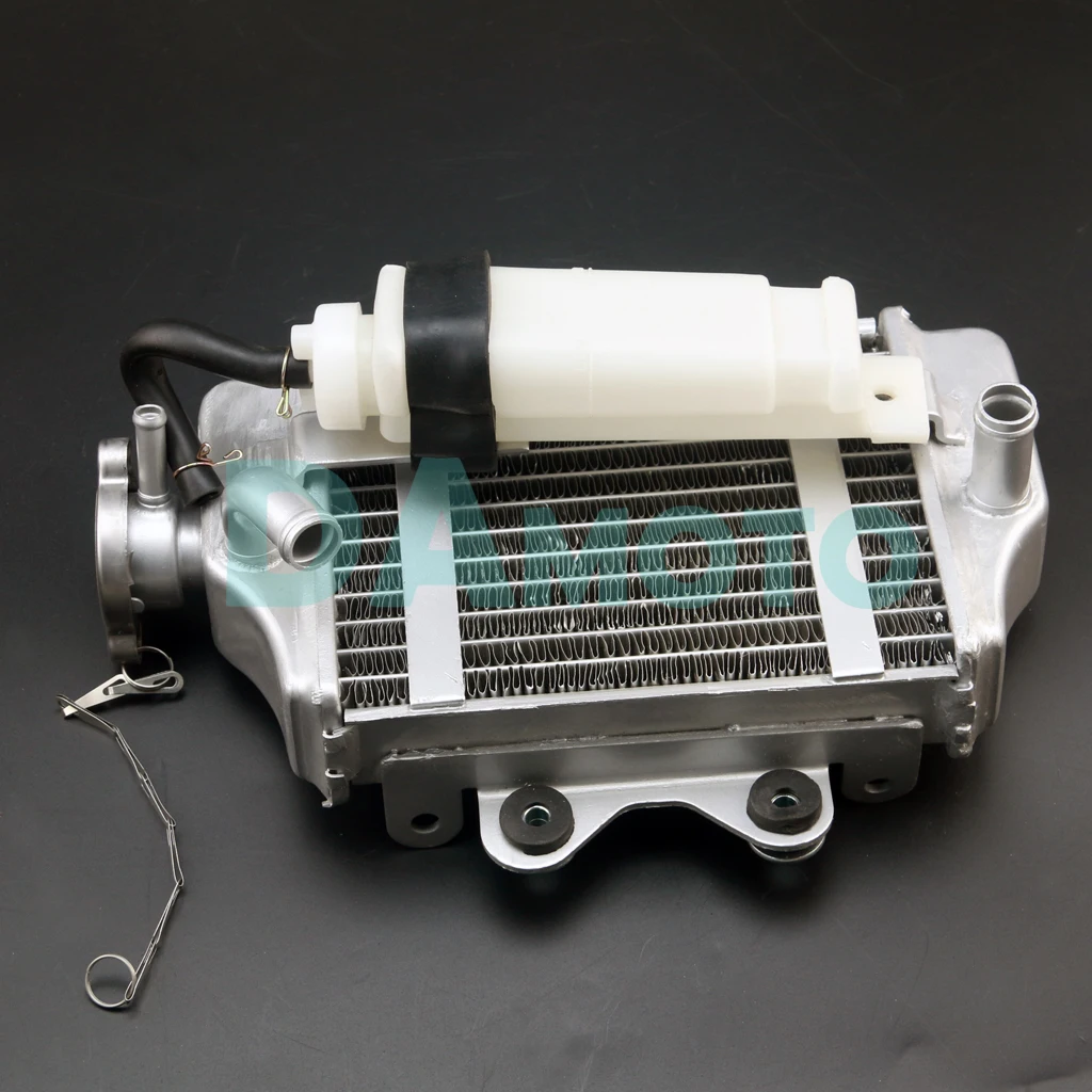 Блок радиатора двигателя охлаждения с водяным охлаждением мотоцикла с вентилятором для двигателя Apollo Zongshen Loncin Lifan 150cc 200cc 250cc