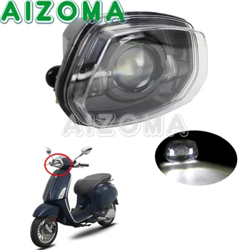 

Motorcycle Black LED Headlight Assembly 30/50W Aluminun Hi/Lo Beam Headlamp Front Lights for Vespa Sprint 150 GL Super GTR