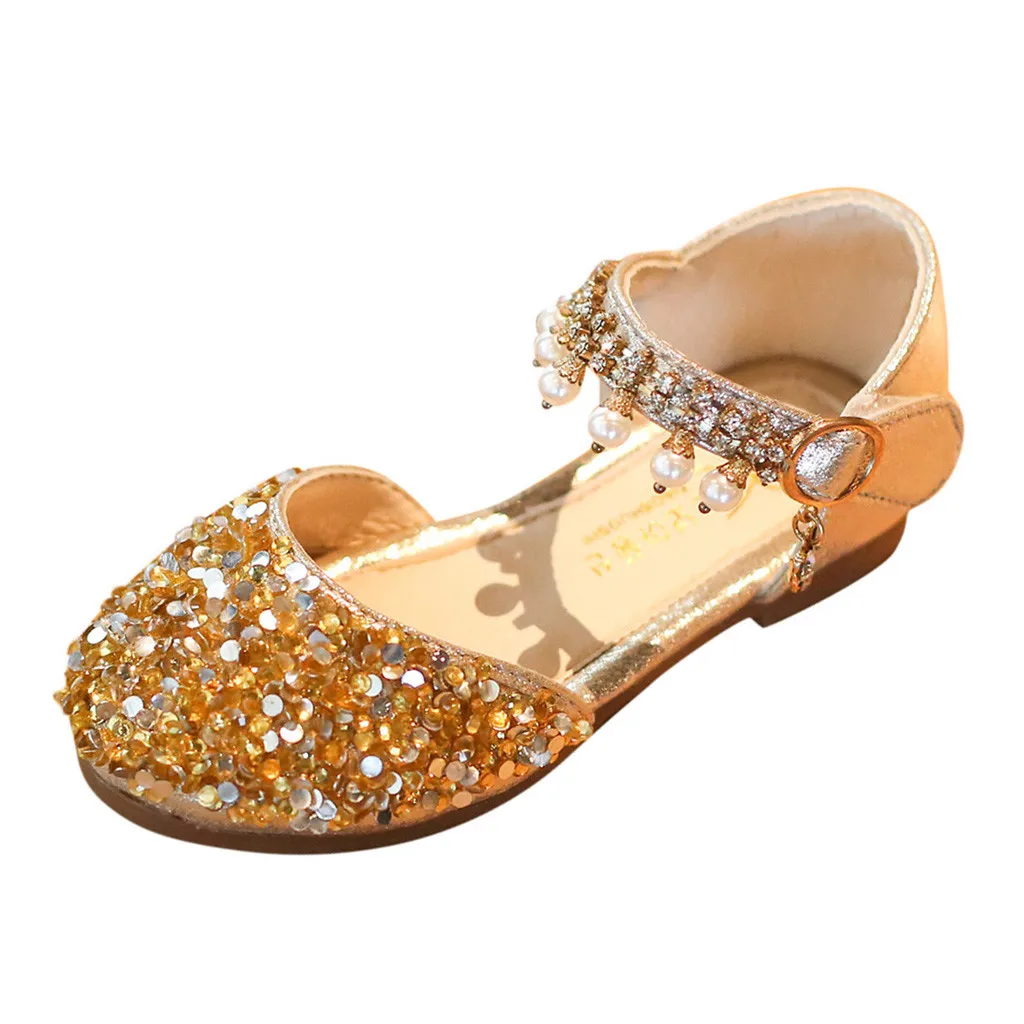 Детские сандалии для девочек; Летняя обувь принцессы с кристаллами для маленьких девочек; Вечерние обувь для принцессы сандалии;# XTN