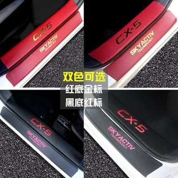 

High quality Carbon fiber car Internal externalScuff Plate/Door Sill Door Sill for Mazda cx-5 cx5 2013-2016 Car styling