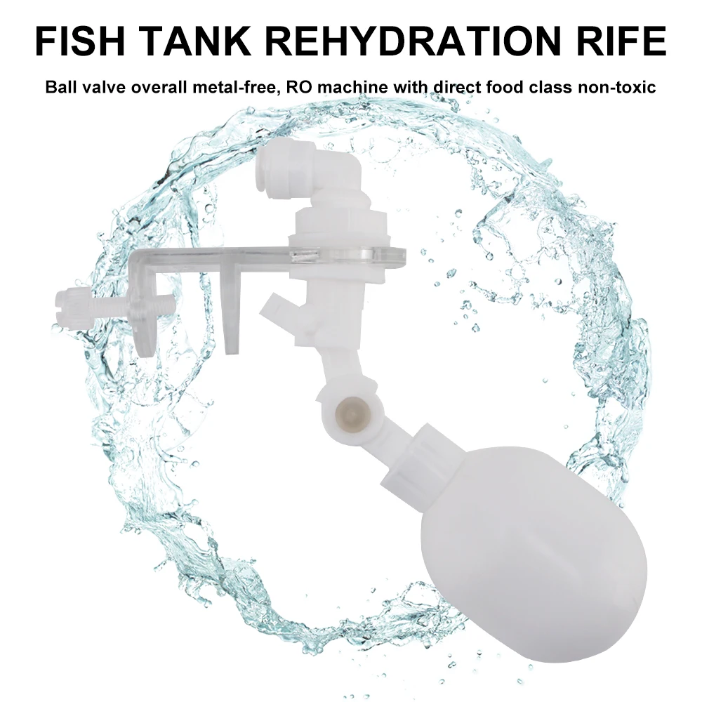 

Plastic Float Ball Valve Automatic Water Level Controller for Fish Tank Auto Filling Water Aquarium Hydrator Water Level Control
