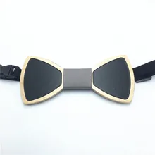 Продукт деревянный лук Галстуки Hanky Набор для мужские свадебные костюмы Деловая деревянная бабочка Hadkerchief Набор Запонок