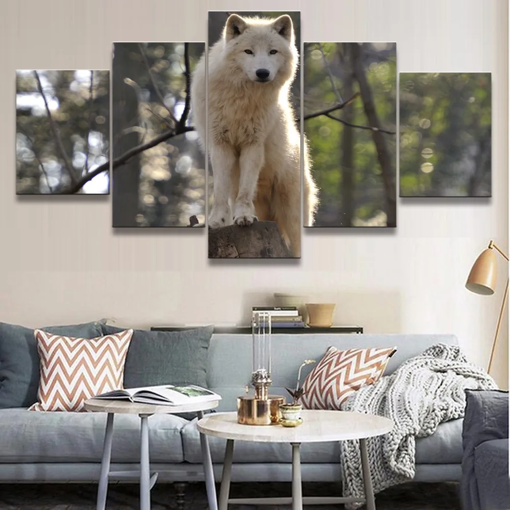 Canvas Painting Living Room Wall Art Animal Poster Framework Modular HD