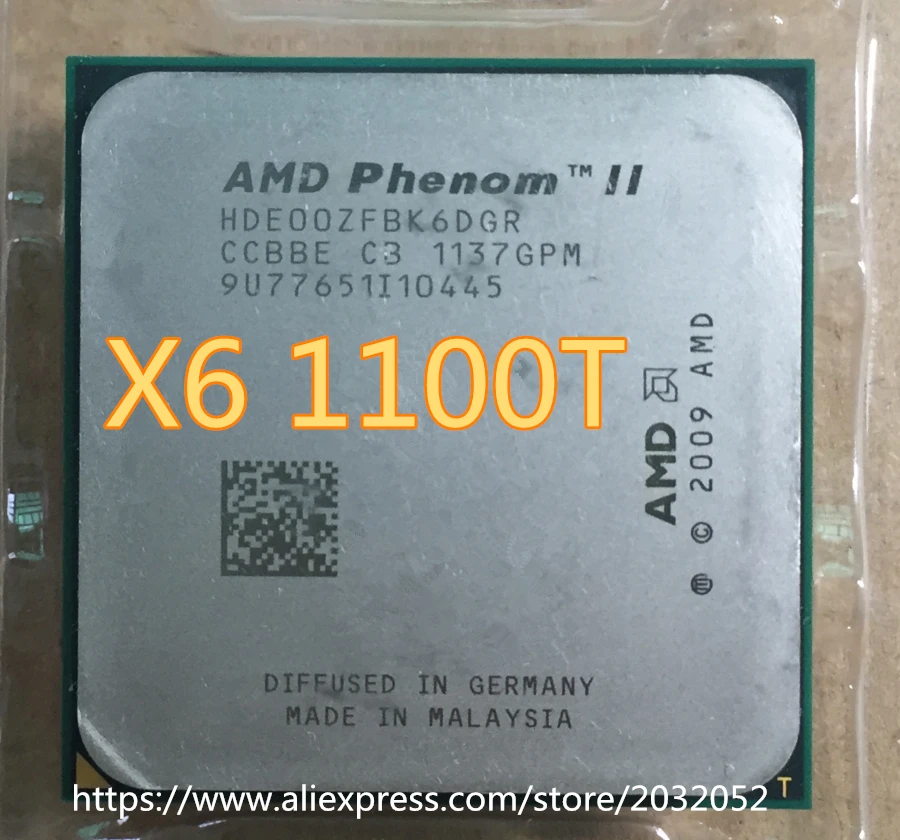 AMD Phenom II X6 1100T CPU/Black Edition/HDE00ZFBK6DGR/E0/desbloqueado ...