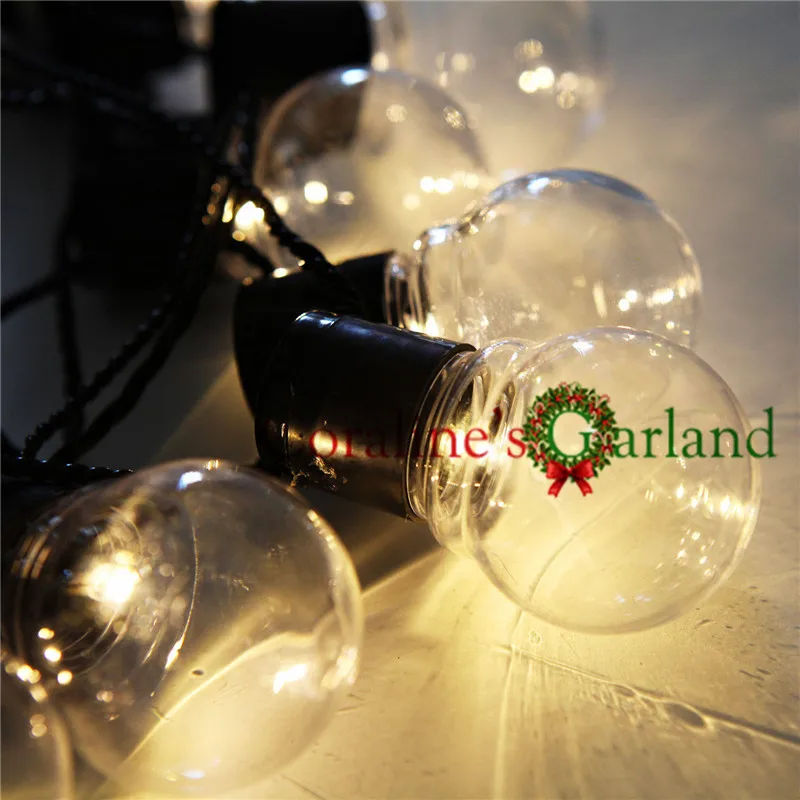 

20 LED 6M Clear Globe Connectable Plug Festoon Party String Christmas Bulb String Lights for Outdoor Valentine 's Day