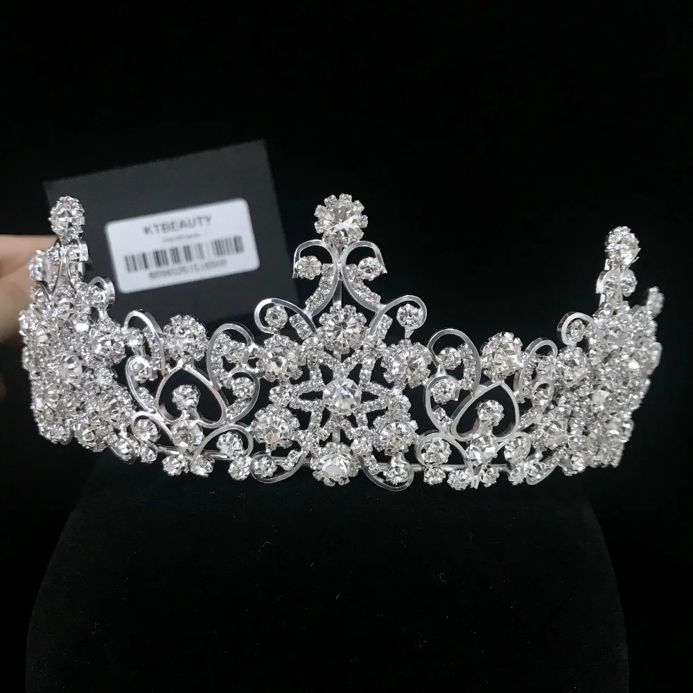 

New Designs Advanced Customization Luxury Zircon Crown Tiara Rhinestones Royal Queen Princess Pageant Party Crown Bridesmaids
