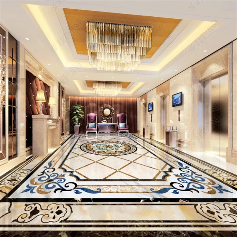 beibehang papier peint High-definition hall parquet flooring ceiling
ceiling floor painting papel de parede photo wallpaper