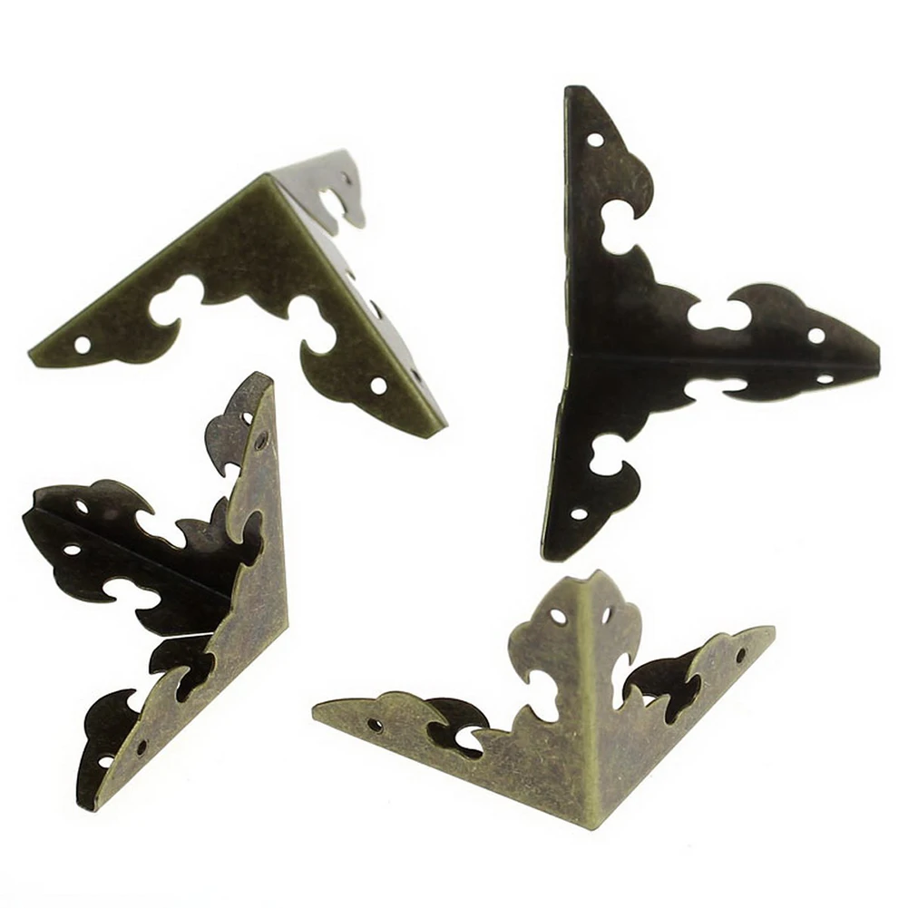 

CNIM Hot 50PCs Table/Box Corner Protectors Bronze Tone 29mm x29mm