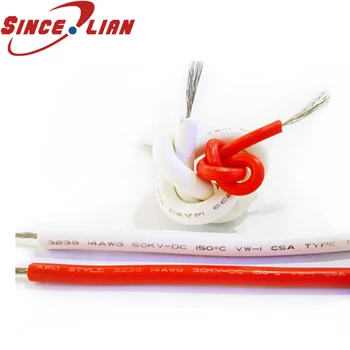 

PVC Tinned Copper Soft Silicone Wire UL 3239 14AWG Wire Insulated wire UL3239 14 AWM Super Soft High Temperature Wire 3000V